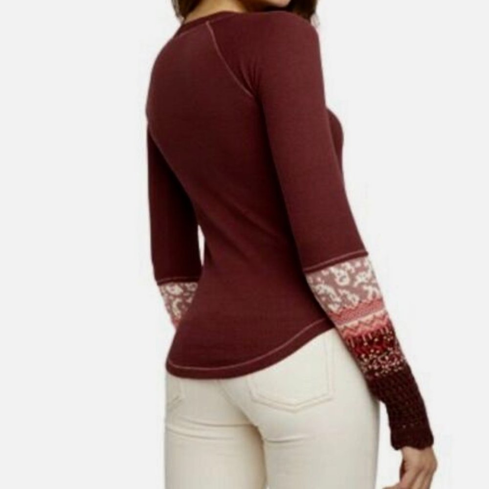 Sensationally Sleeved Rio Vino Top from Free People, New with Tag!